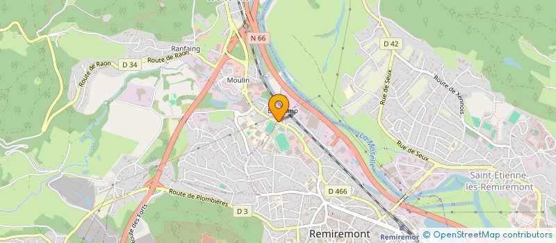 localisation de l'entreprise CALAVE  REMIREMONT