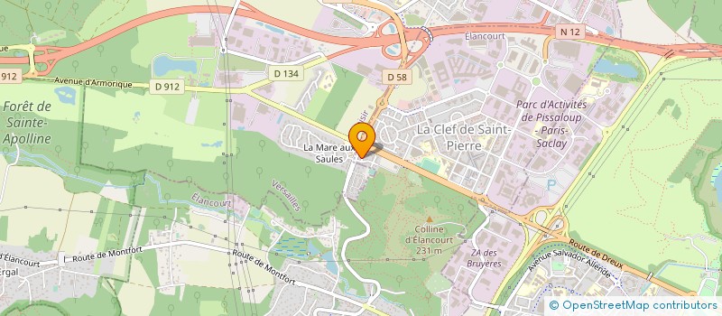 localisation de l'entreprise CALAVI  ELANCOURT