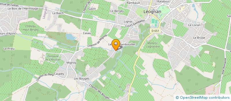 localisation de l'entreprise CALAY  LEOGNAN