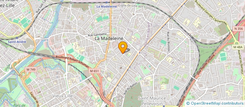 localisation de l'entreprise CALB à LA MADELEINE