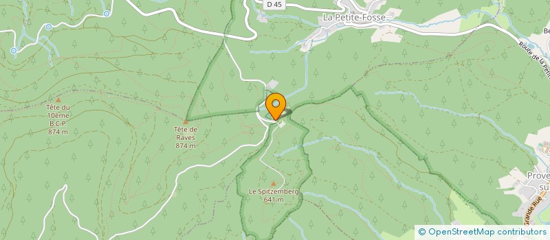 localisation de l'entreprise CALBA HACQUARD  LA PETITE-FOSSE