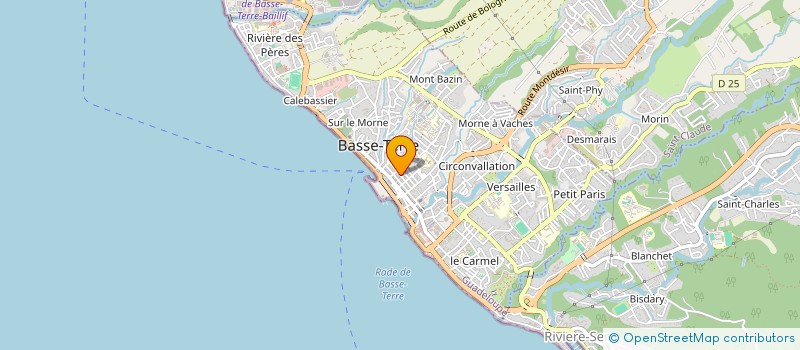 localisation de l'entreprise CALBASSE à BASSE-TERRE