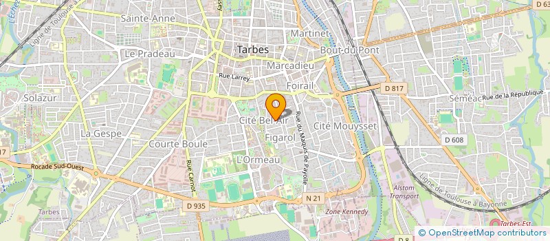 localisation de l'entreprise CALBERNARD  TARBES