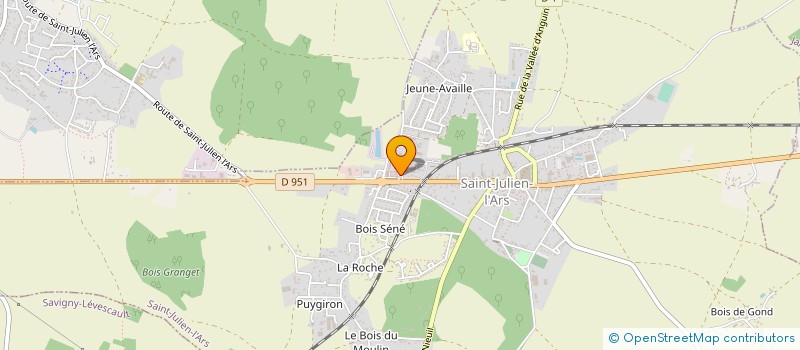 localisation de l'entreprise CALBIZ à SAINT-JULIEN-L'ARS