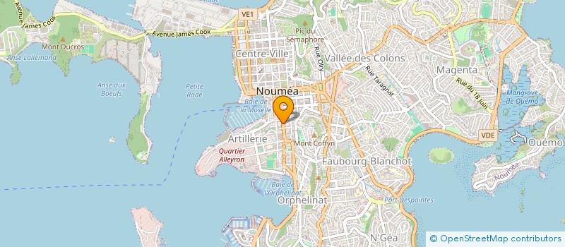 localisation de l'entreprise CALCAD à NOUMEA