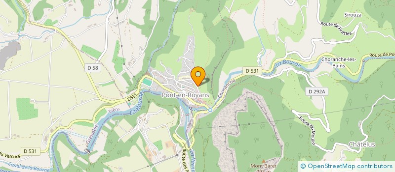 localisation de l'entreprise CALCAIRE  PONT-EN-ROYANS
