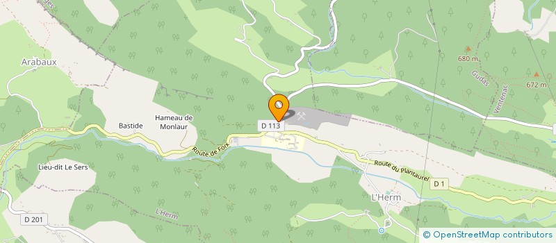 localisation de l'entreprise CALCAIRES DU PLANTAUREL à L'HERM