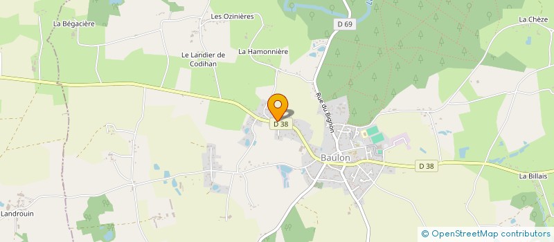 localisation de l'entreprise CALCINA 1  BAULON