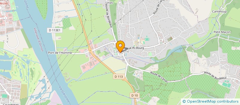 localisation de l'entreprise CALCIS à QUINSAC