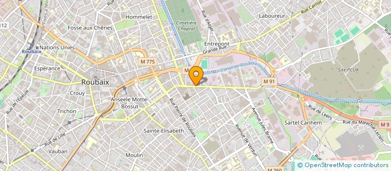 localisation de l'entreprise CALCULATEURS-MOTEURS.COM à ROUBAIX