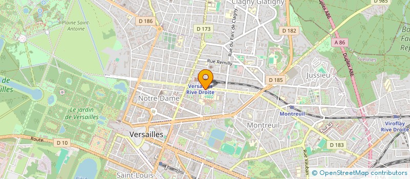 localisation de l'entreprise CALCULUS&FILS à VERSAILLES