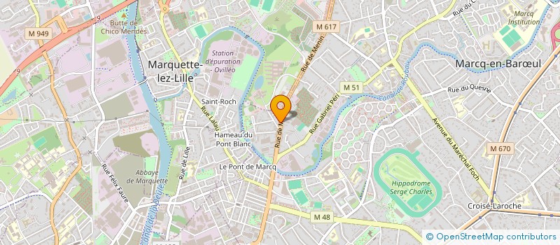 localisation de l'entreprise CALD 2 à MARCQ-EN-BARŒUL