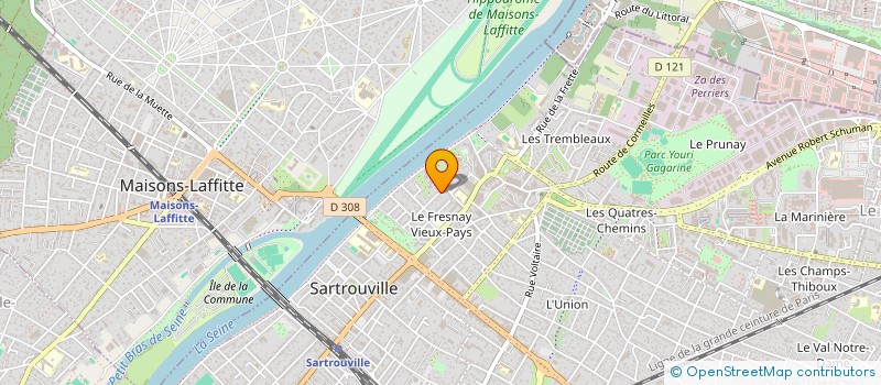 localisation de l'entreprise CALD  SARTROUVILLE