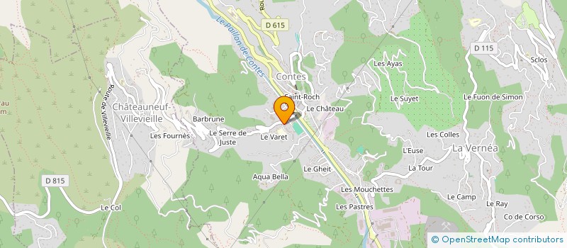 localisation de l'entreprise CALD'ALU ET FILS à CONTES