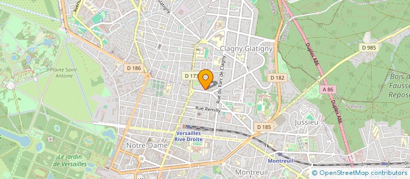 localisation de l'entreprise CALD&CO à VERSAILLES