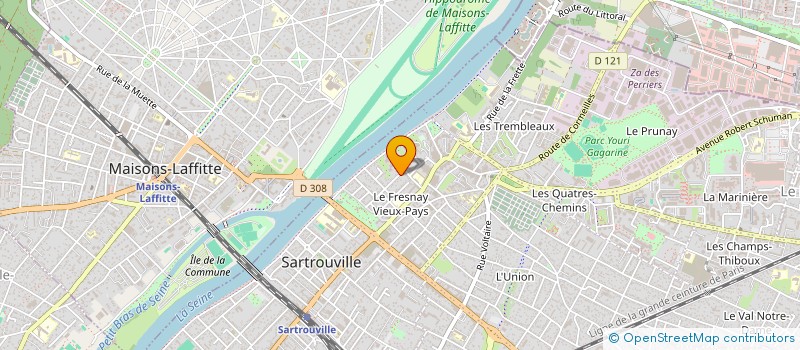 localisation de l'entreprise CALD VET à SARTROUVILLE