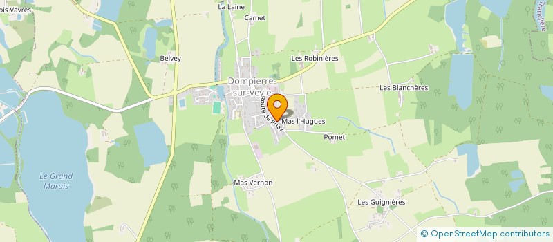 localisation de l'entreprise CALDARII à DOMPIERRE-SUR-VEYLE