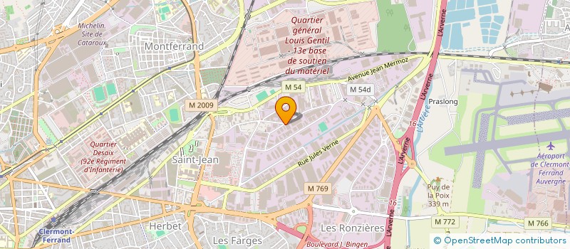 localisation de l'entreprise CALDEIRA  CLERMONT-FERRAND