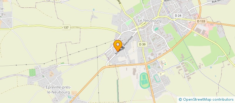 localisation de l'entreprise CALDELYS  LE NEUBOURG