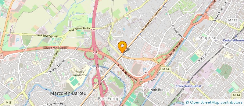 localisation de l'entreprise CALDERA  WASQUEHAL