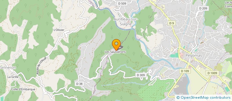 localisation de l'entreprise CALDERARI  PEGOMAS