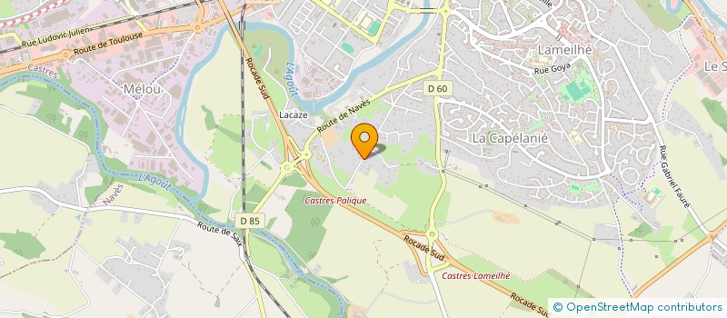 localisation de l'entreprise CALDIA  CASTRES