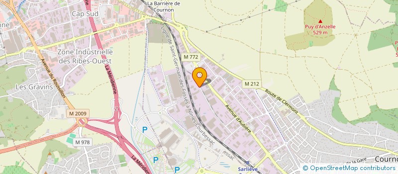 localisation de l'entreprise CALDIC FRANCE  COURNON-D'AUVERGNE