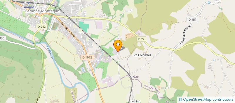 localisation de l'entreprise CALDU IMMOBILIER  LARAGNE-MONTEGLIN