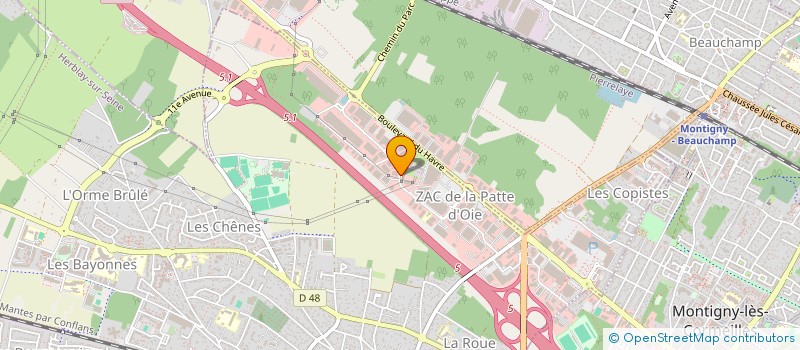 localisation de l'entreprise CALDYA BUSINESS SCHOOL  PIERRELAYE