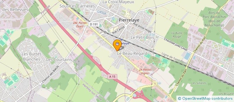 localisation de l'entreprise CALDYA ESPORT à PIERRELAYE