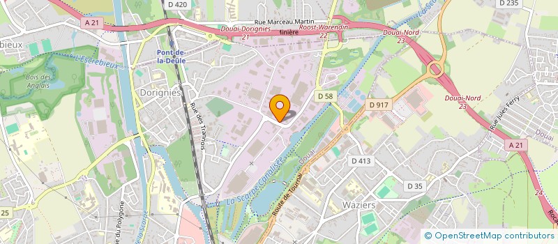 localisation de l'entreprise CALE INFO SERVICE à DOUAI