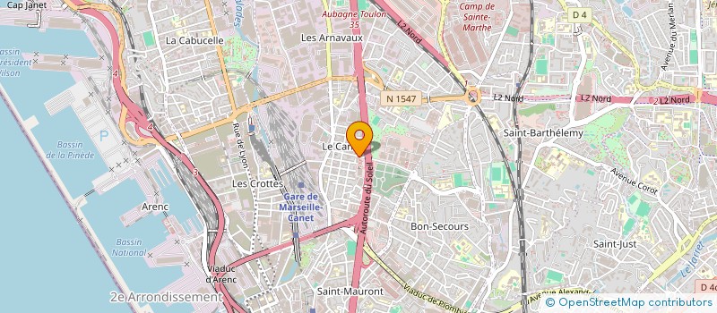 localisation de l'entreprise CALEA à MARSEILLE
