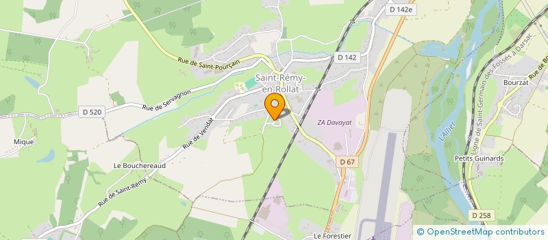 localisation de l'entreprise CALEB NDF  SAINT-REMY-EN-ROLLAT