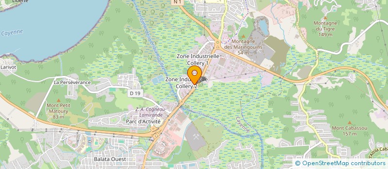 localisation de l'entreprise CALEDONIE HABITAT 8-1  CAYENNE