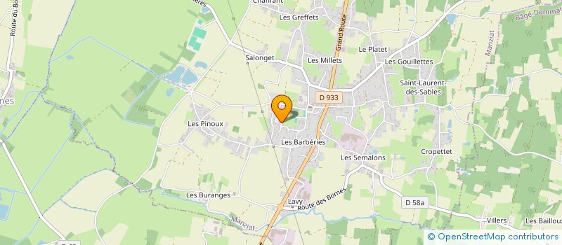 localisation de l'entreprise CALEGARI ELAGAGE à MANZIAT