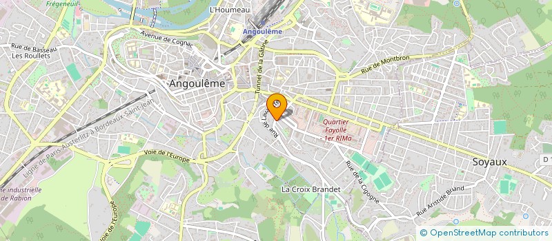 localisation de l'entreprise CALEGIA à ANGOULEME