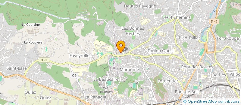 localisation de l'entreprise CALEMAJE  TOULON