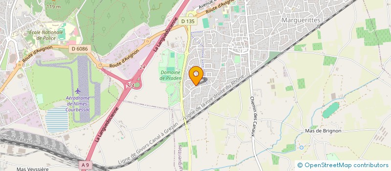 localisation de l'entreprise CALEN  MARGUERITTES