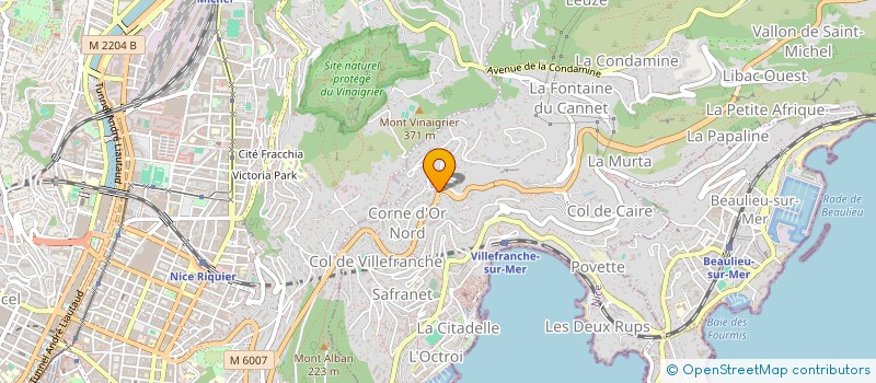localisation de l'entreprise CALENCE  VILLEFRANCHE-SUR-MER