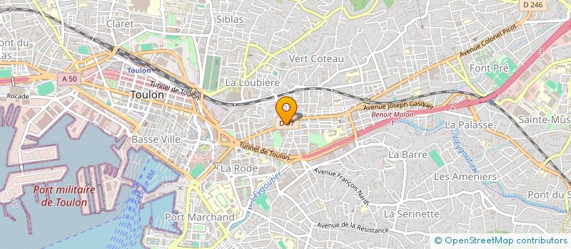 localisation de l'entreprise CALENDAL  TOULON