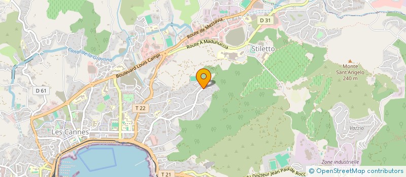 localisation de l'entreprise CALENDULA AGROECOLOGIE PAYSANNE EN CORSE à AJACCIO