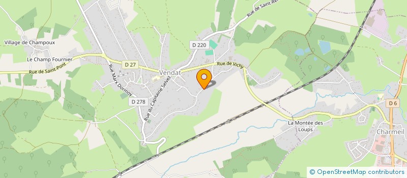 localisation de l'entreprise CALEO  VENDAT