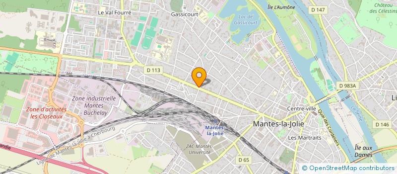 localisation de l'entreprise CALEQUISSE à MANTES-LA-JOLIE
