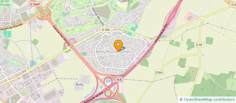 localisation de l'entreprise CALERO/BOURLHONNE  BAILLY-ROMAINVILLIERS