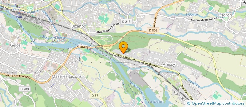 localisation de l'entreprise CALESTREME CS à BIZANOS