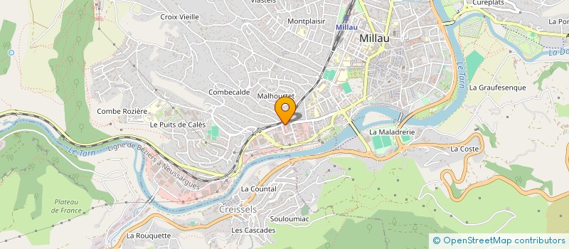 localisation de l'entreprise CALESUN  MILLAU