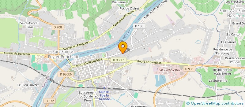 localisation de l'entreprise CALEX CONSEIL à PINEUILH