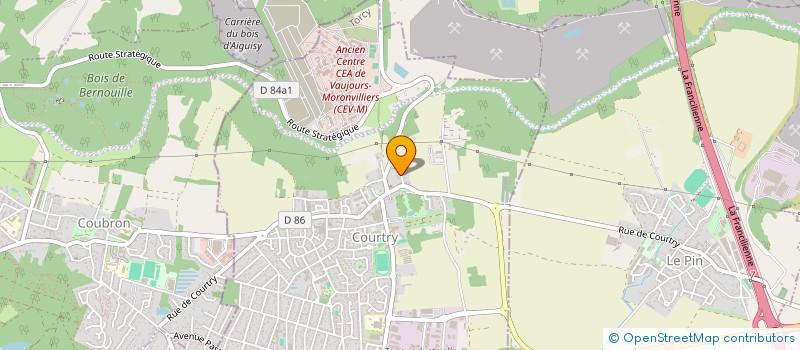 localisation de l'entreprise CALEXAH  COURTRY
