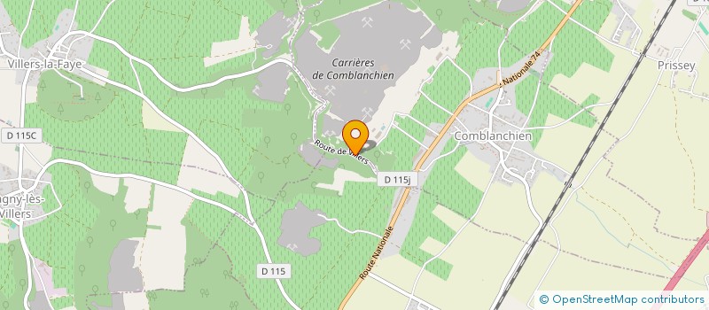 localisation de l'entreprise CALEXY à VILLERS-LA-FAYE