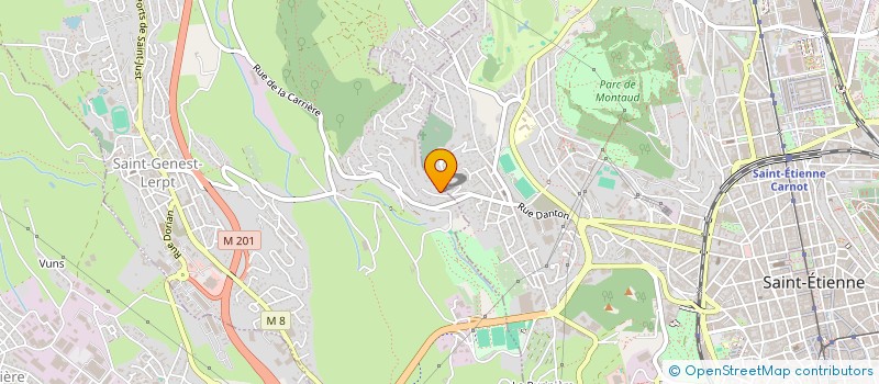 localisation de l'entreprise CALGAGNI FRERES SERRURERIE  SAINT GENEST LERPT